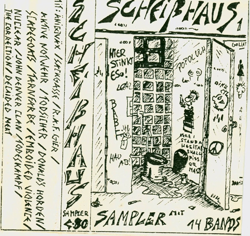 Aktive Notwehr auf Musikkassettensampler SCHEISSHAUS 1